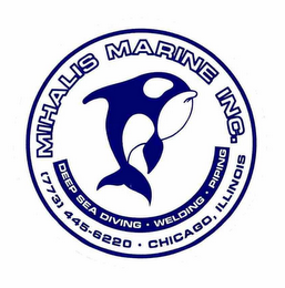 MIHALIS MARINE INC. DEEP SEA DIVING · WELDING · PIPING (773) 445-5220 · CHICAGO, ILLINOIS logo