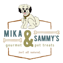 MIKA & SAMMY'S GOURMET PET TREATS 100% ALL NATURAL logo