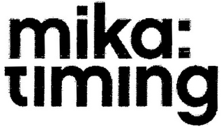 MIKA: TIMING logo