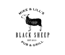 MIKE & LILL'S BLACK SHEEP PUB & GRILL EST 2013 logo