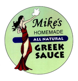 MIKE'S HOMEMADE ALL NATURAL GREEK SAUCE logo