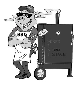 MIKE'S MEAT BBQ SHACK BBQ logo