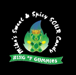 MIKE'S SWEET & SPICY SOUR CANDY KING OF GUMMIES logo