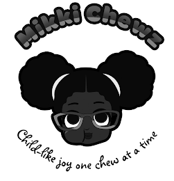 MIKKI CHEWZ CHILD-LIKE JOY ONE CHEW AT A TIME logo