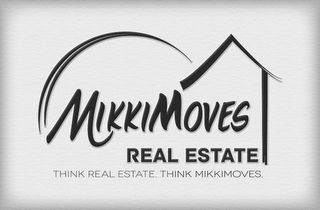 MIKKIMOVES REAL ESTATE THINK REAL ESTATE. THINK MIKKIMOVES. logo