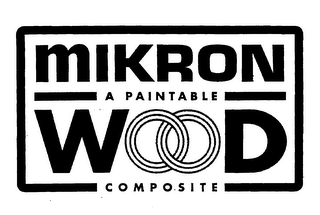 MIKRON WOOD A PAINTABLE COMPOSITE logo