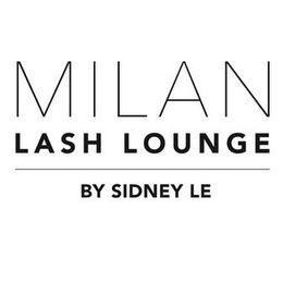 MILAN LASH LOUNGE BY SIDNEY LE logo