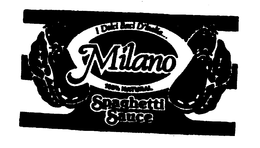 MILANO I DOLCI BACI D'ITALIA ... 100% NATURAL SPAGHETTI SAUCE logo