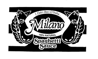 MILANO I DOLCI BACI D'ITALIA...100% NATURAL SPAGHETTI SAUCE logo