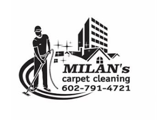MILAN'S CARPET CLEANING AND 602-791-4721 logo