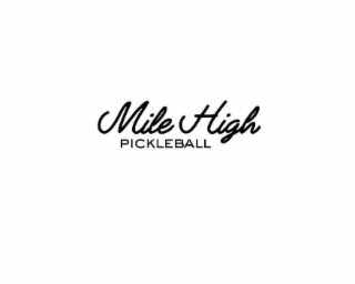 MILE HIGH PICKLEBALL logo