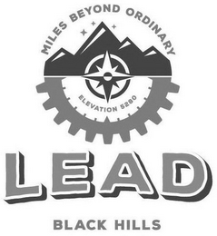 MILES BEYOND ORDINARY   ELEVATION 5280 LEAD BLACK HILLS logo