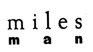 MILES MAN logo