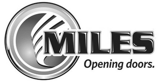 MILES OPENING DOORS. logo