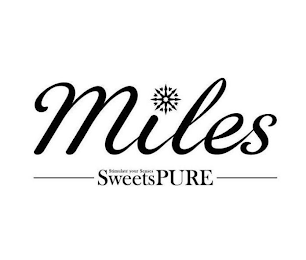 MILES STIMULATE YOUR SENSES SWEETSPURE logo