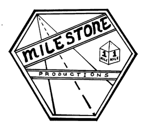 MILESTONE PRODUCTIONS 1 MILE logo