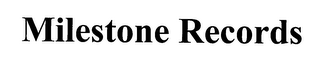 MILESTONE RECORDS logo