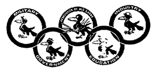 MILITARY GOVERNMENT ASSOCIATION OF OLD CROWS EDUCATION INDUSTRY logo