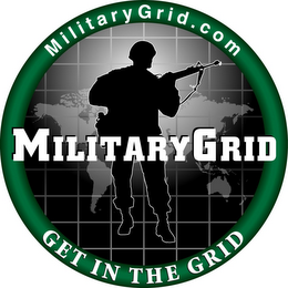 MILITARY GRID, GET IN THE GRID logo