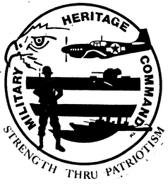 MILITARY HERITAGE COMMAND STRENGTH THRU PATRIOTISM logo