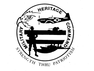 MILITARY HERITAGE COMMAND STRENGTH THRUPATRIOTISM logo