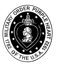 MILITARY ORDER PURPLE HEART OF THE U.S.A. 1782 1932 logo