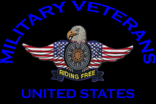 MILITARY VETERANS UNITED STATES RIDING FREE logo