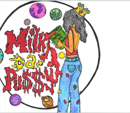 MILK DA PU$$Y, DYNASTY OF A GODDESS, LOV, TEE logo