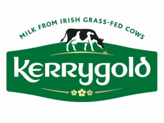 MILK FROM IRISH GRASS-FED COWS KERRYGOLD logo