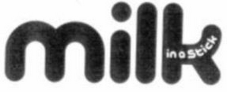 MILK IN A STICK logo