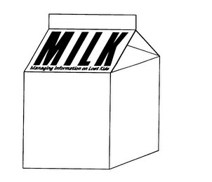 MILK MANAGING INFORMATION ON LOST KIDS logo