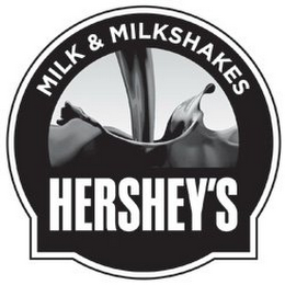 MILK & MILKSHAKES HERSHEY'S logo