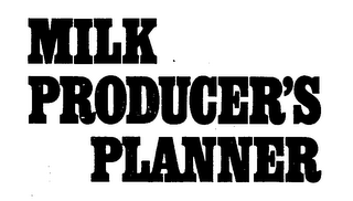 MILK PRODUCER'S PLANNER logo