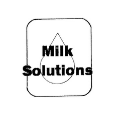 MILK SOLUTIONS logo