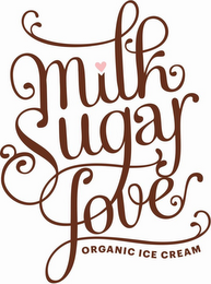 MILK SUGAR LOVE ORGANIC ICE CREAM logo
