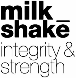 MILK_ SHAKE INTEGRITY & STRENGTH logo