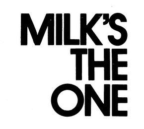 MILK'S THE ONE logo