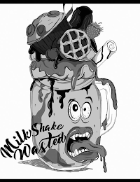 MILKSHAKE WASTED logo