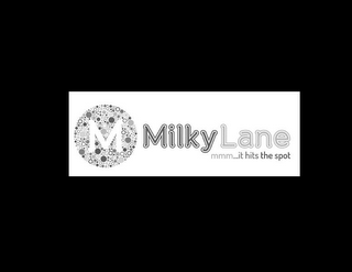 MILKY LANE MMM IT HITS THE SPOT logo
