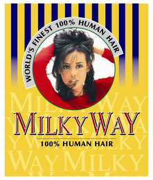 MILKY WAY 100% HUMAN HAIR MILKY WAY 100% HUMAN HAIR logo