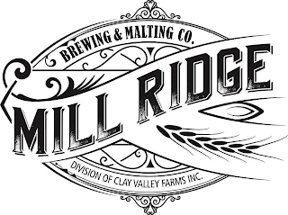 MILL RIDGE BREWING & MALTING CO. DIVISION OF CLAY VALLEY FARMS INC. logo