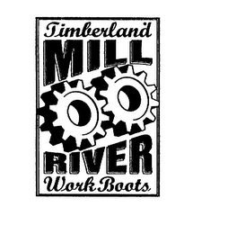 MILL RIVER TIMBERLAND WORK BOOTS logo
