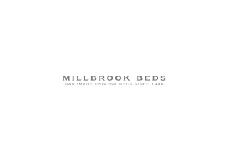 MILLBROOK BEDS HANDMADE ENGLISH BEDS SINCE 1946 logo