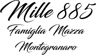 MILLE 885 FAMIGLIA MAZZA MONTEGRANARO logo