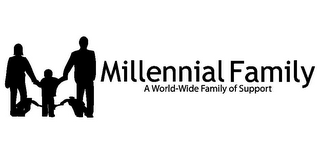 MILLENNIAL FAMILY A WORLD-WIDE FAMILY OF SUPPORT logo