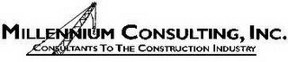 MILLENNIUM CONSULTING, INC. CONSULTANTS TO THE CONSTRUCTION INDUSTRY logo
