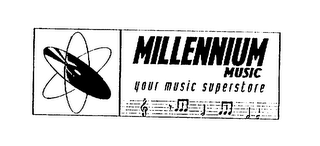 MILLENNIUM MUSIC YOUR MUSIC SUPERSTORE logo