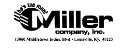 MILLER COMPANY, INC. HE'S THE MAN! logo