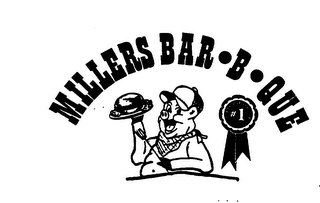 MILLERS BAR B QUE logo