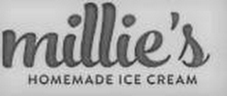 MILLIE'S HOMEMADE ICE CREAM logo